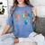 Senior 2026 Class Of 2026 Retro Groovy Graduation Grad Women Women's Comfort Colors T-Shirt Blue Jean
