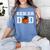 Senior 2026 Dad Basketball Graduation Women's Comfort Colors T-Shirt Blue Jean