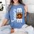 Senior Basketball Mom Class Of 2026 Player Graduation Grad Women's Comfort Colors T-Shirt Blue Jean