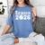 Senior Bowling Class Of 2026 Graduation School Graduate Women's Comfort Colors T-Shirt Blue Jean