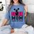 Senior Cheerleader Mom Cheer Class Of 2025 Graduation Women Women's Comfort Colors T-Shirt Blue Jean