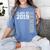 Senior Class Of 2019 19 Shirt High School Graduation Women's Comfort Colors T-Shirt Blue Jean