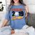 Senior Class Of 2019 Tshirt Graduation School Baseball Women's Comfort Colors T-Shirt Blue Jean
