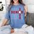 Senior Class Of 2024 Graduation 2024 Maroon Basketball Women's Comfort Colors T-Shirt Blue Jean
