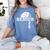 Senior Class Of 2024 Volleyball Seniors School Graduation Women's Comfort Colors T-Shirt Blue Jean