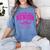 Senior Class Of 2026 Coquette Pink Bow Graduation 2026 Women's Comfort Colors T-Shirt Blue Jean