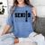 Senior Class Of 2026 Varsity Text Graduation Women's Comfort Colors T-Shirt Blue Jean