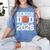 Senior Dad Class Of 2026 Cute Basketball Dad Graduation 2026 Women's Comfort Colors T-Shirt Blue Jean