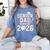 Senior Dad Class Of 2026 Graduate Baseball 2026 Graduation Women's Comfort Colors T-Shirt Blue Jean