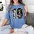 Senior Floral Class Of 2019 Shirt Graduation Idea Women's Comfort Colors T-Shirt Blue Jean