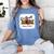 Senior Football Mom Class Of 2025 Graduation Graduate Women's Comfort Colors T-Shirt Blue Jean