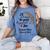 Senior Football Mom Class Of 2026 Graduation Graduate Women's Comfort Colors T-Shirt Blue Jean
