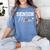 Senior Mom 2026 Football Mommy Class Of 2026 Graduation Women's Comfort Colors T-Shirt Blue Jean