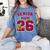 Senior Mom 2026 Proud Senior Mom Class Of 26 For Graduation Women's Comfort Colors T-Shirt Blue Jean