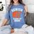 Senior Mom Class Of 2026 Basketball Graduation Women's Comfort Colors T-Shirt Blue Jean