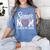 Senior Mom Class Of 2026 Graduation Senior 2026 Mom Women's Comfort Colors T-Shirt Blue Jean