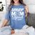 Senior Mom Squad Baseball Class Of 2023 Graduation Women's Comfort Colors T-Shirt Blue Jean