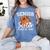 Senior Sister Class Of 2026 Coquette Basketball Graduation Women's Comfort Colors T-Shirt Blue Jean