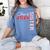 Senior Sister Class Of 2026 Proud Big Sis Graduation Family Women's Comfort Colors T-Shirt Blue Jean