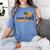 Senior Sunrise 2026 Graduation Cool Retro High School Women's Comfort Colors T-Shirt Blue Jean
