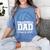 Senior Volleyball Dad Class Of 2025 Graduation Graduate Women's Comfort Colors T-Shirt Blue Jean