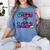 Senior Year 2022 Class Of 2022 Graduation Tie Dye Groovy Women's Comfort Colors T-Shirt Blue Jean