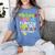 So Long Pre-K Kindergarten Here I Come Graduation Kids Women's Comfort Colors T-Shirt Blue Jean