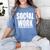Social Work Graduate TShirt College Graduation Women's Comfort Colors T-Shirt Blue Jean