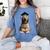 Spinone Italiano Dog Graduation Cap School Graduate Owner Men Women Kids Women's Comfort Colors T-Shirt Blue Jean