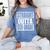Straight Outta 5th Grade Graduation Motivational Women's Comfort Colors T-Shirt Blue Jean