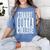 STRAIGHT OUTTA COLLEGE Graduation 2019 Her Him Women Women's Comfort Colors T-Shirt Blue Jean