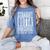 STRAIGHT OUTTA HIGH SCHOOL Graduation Class Of 2024 Senior Women's Comfort Colors T-Shirt Blue Jean