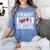 Straight Outta Homeschool Shirt Graduation Women's Comfort Colors T-Shirt Blue Jean