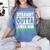 Straight Outta Junior High School Class Of 2022 Graduation Women's Comfort Colors T-Shirt Blue Jean