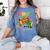 Students Future HBCU Grad History Graduation Women's Comfort Colors T-Shirt Blue Jean