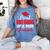 Super Proud Bonus Grandma Of 2025 Graduate Graduation Family Women's Comfort Colors T-Shirt Blue Jean