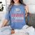 Super Proud Dad Of 2025 Graduate Senior Graduation Family Women's Comfort Colors T-Shirt Blue Jean