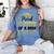 Super Proud Little Brother 2025 Graduate Graduation Family Women's Comfort Colors T-Shirt Blue Jean