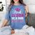 Super Proud Little Cousin Of 2025 Graduate Graduation Family Premium Tri-Blend Women's Comfort Colors T-Shirt Blue Jean