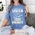 Super Proud Sister Of A 2019 Graduate Shirt Graduation Women's Comfort Colors T-Shirt Blue Jean