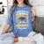 i Survived My Dads Doctorate Program Graduation Women's Comfort Colors T-Shirt Blue Jean