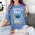 I Survived My Dad's Master's Degree Graduation Women's Comfort Colors T-Shirt Blue Jean