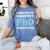 i Survived My Daughters Phd Dissertation College Graduation Women's Comfort Colors T-Shirt Blue Jean