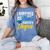 i Survived My Fiance's Masters Degree Graduation Gifts Women's Comfort Colors T-Shirt Blue Jean