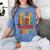 I Survived Nursing School Class Of 2025 Proud Graduation Women's Comfort Colors T-Shirt Blue Jean