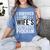 i Survived My Wife Doctorate Program PHD Wife Graduation Women's Comfort Colors T-Shirt Blue Jean