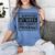 I Survived My Wife's Doctorate Program PhD Graduation Women's Comfort Colors T-Shirt Blue Jean