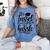 The Tassel Was Worth The Hassle Graduation Women's Comfort Colors T-Shirt Blue Jean