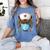 Tiger Nurse RN ER Nursing School Graduation Women's Comfort Colors T-Shirt Blue Jean