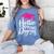 Two Degrees Hotter Graduation 2025 Diploma College Masters Women's Comfort Colors T-Shirt Blue Jean